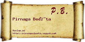 Pirnaga Beáta névjegykártya