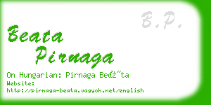 beata pirnaga business card